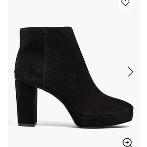 madewell The Haley Platform Boot genuine suede